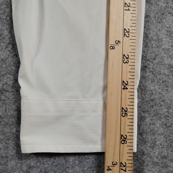 Lululemon Athletica Mens Performance Button Down Shirt Off White Mesh Vents XL - Picture 6 of 9